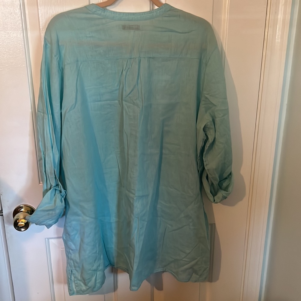 Old Navy tunic top XXL light turquoise - Picture 4 of 4